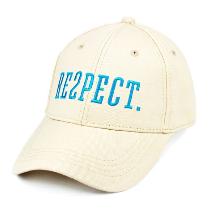 Кепка Memos Ericson женская бежевая с принтом RESPECT One sizе