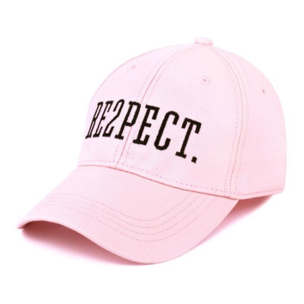Кепка Memos Ericson женская розовая с принтом RESPECT One sizе