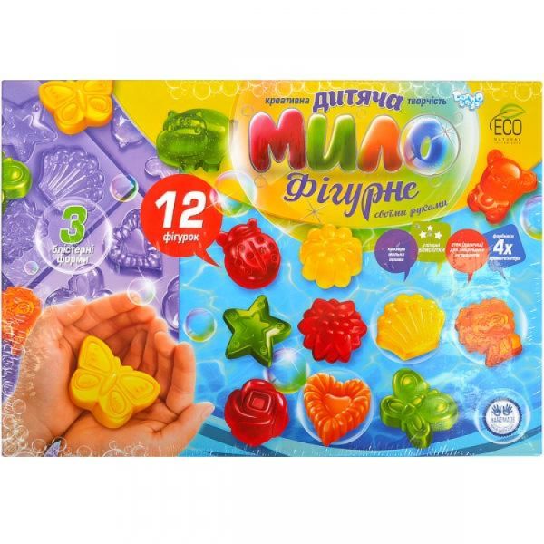 Набор для мыловарения Мыло фигурное", 12 фигур"